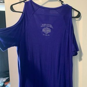 Harley cut out sleeve dress shirt